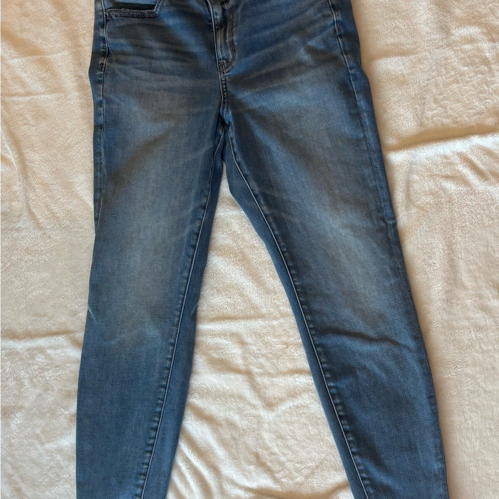 American Eagle AE Forever Soft‎ Jegging Size 6 Regular Blue Stretch Skinny Jeans